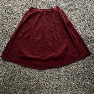 Elegant Burgundy Skirt
